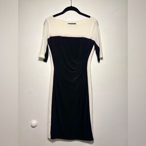 Ralph Lauren Black and White Midi Dress